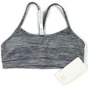 Lululemon Flow Y bra IV space dye grey (NWT)